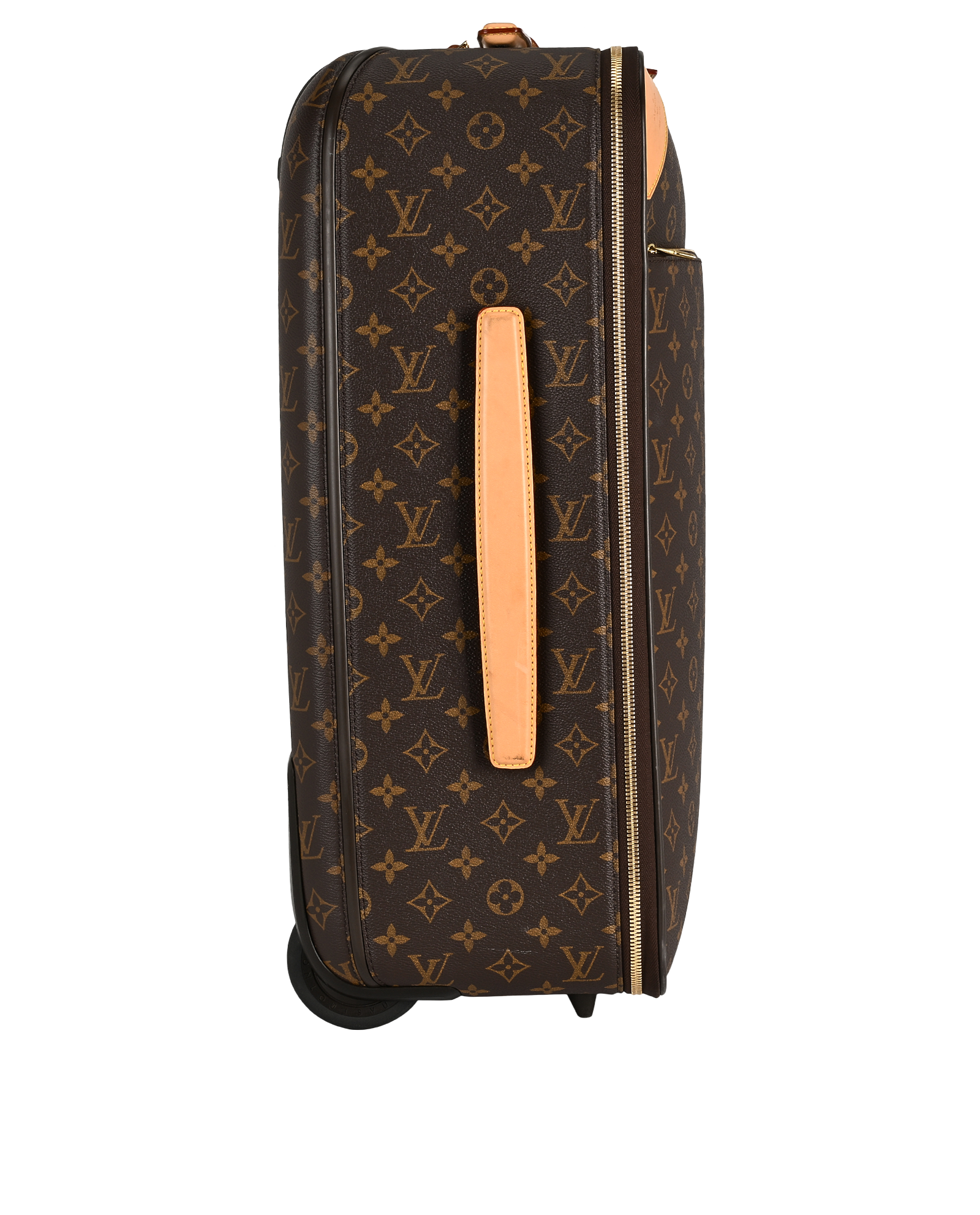 Pegase 55 Rolling Suitcase, &pound;1,600, Handbags, Brown, Canvas, Side view